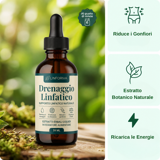 Linforiva® l Gocce Detox & Drenaggio Linfatico